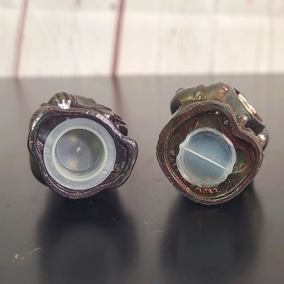 Vintage 90s Japan Metal Native American Indian Couple Salt & Pepper Shakers NM - Picture 11 of 16